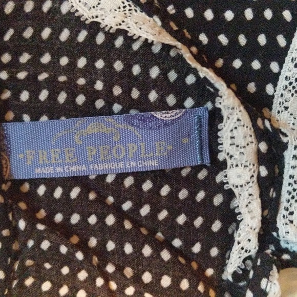 Free People black and white polka dot dress - Picture 2 of 3